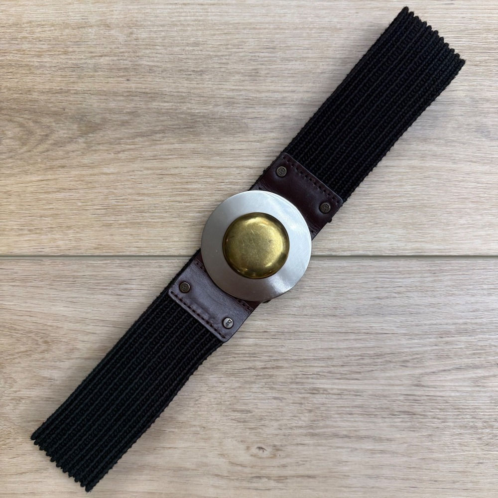 Black Belt with Metal Accent